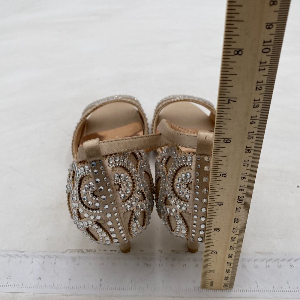 XYD Beige Rhinestone Sandals - Picture 5 of 8